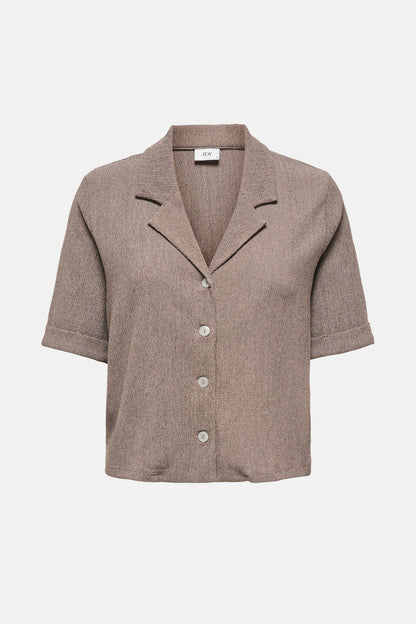 Korte Mouwen Hemd - Beige