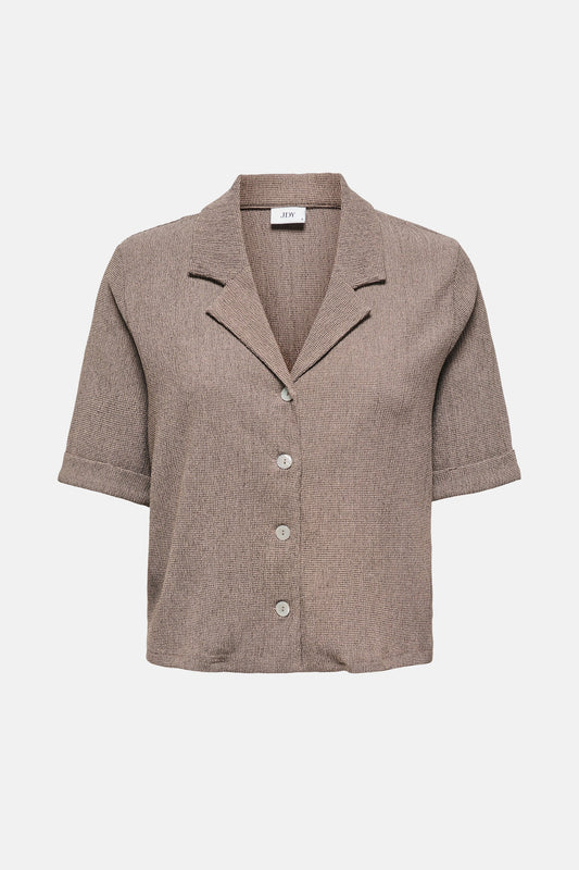 Korte Mouwen Hemd - Beige