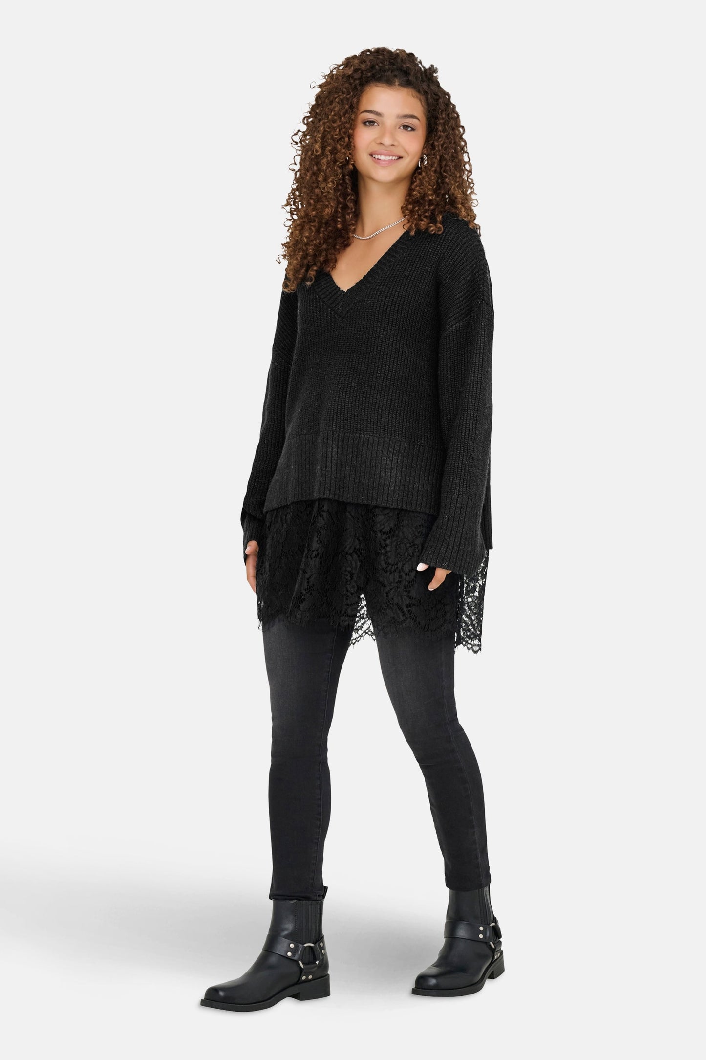 Trui met V-hals zwart - ONLY®