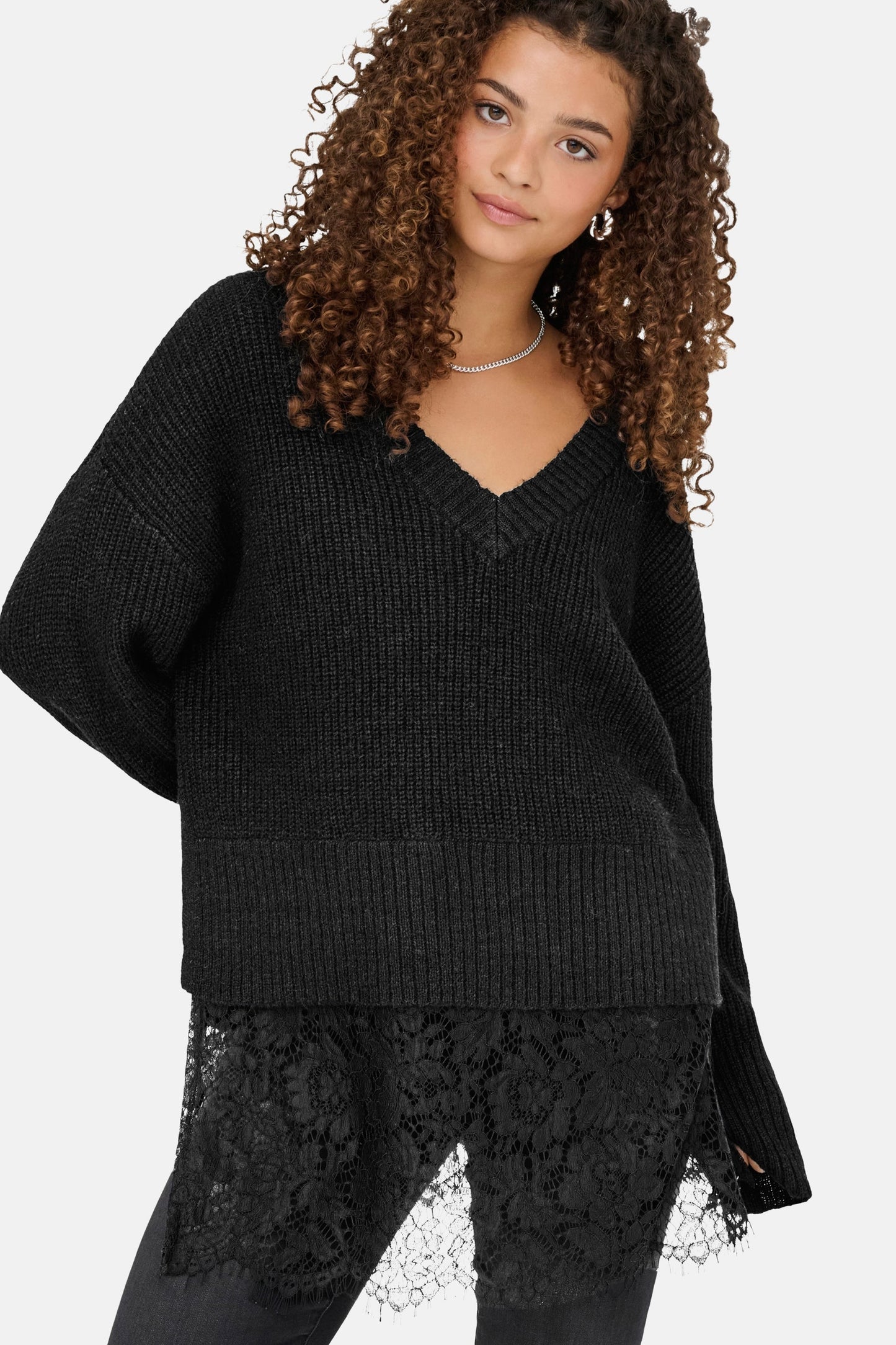 Trui met V-hals zwart - ONLY®