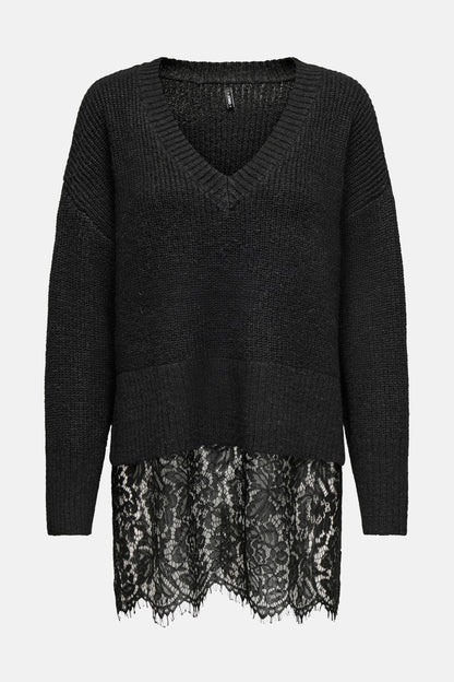 Trui met V-hals zwart - ONLY®