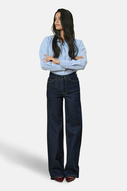 FELINAFINA - Donkerblauwe Denim Jeans