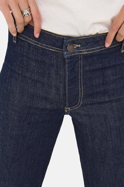 Rechtaf jeans donkerblauwe denim - JDY