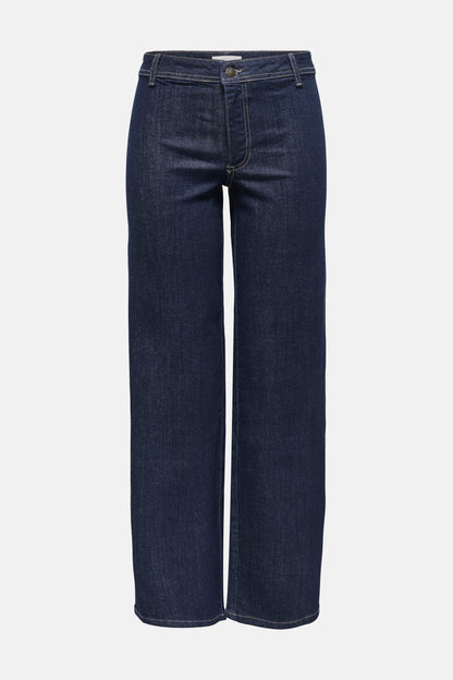 Rechtaf jeans donkerblauwe denim - JDY