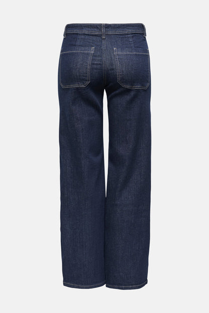 Rechtaf jeans donkerblauwe denim - JDY