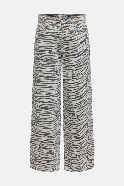 Lichtgrijze Denim Broek