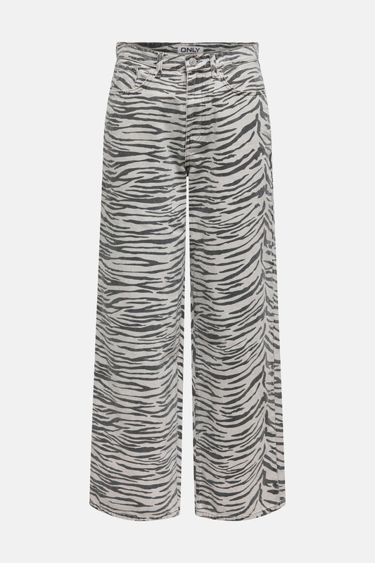 Lichtgrijze Denim Broek