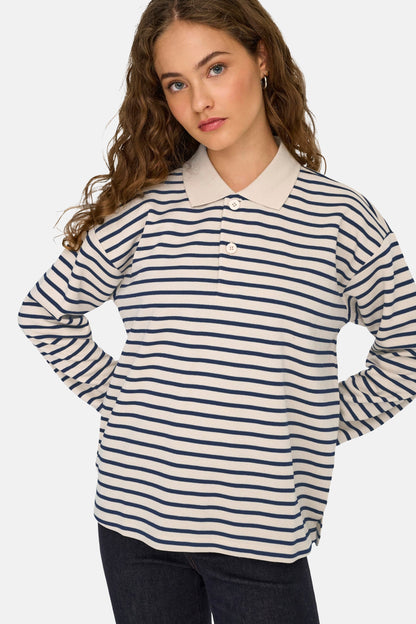 Polo's (lange mouwen) ecru - JDY
