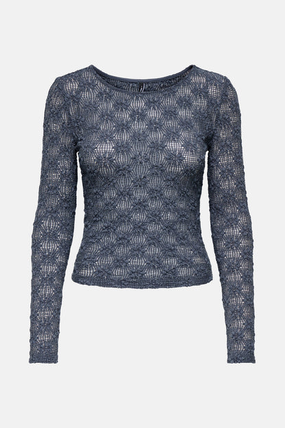 Lange mouwen T-shirt - Blauw
