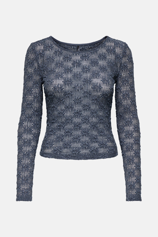 Lange mouwen T-shirt - Blauw