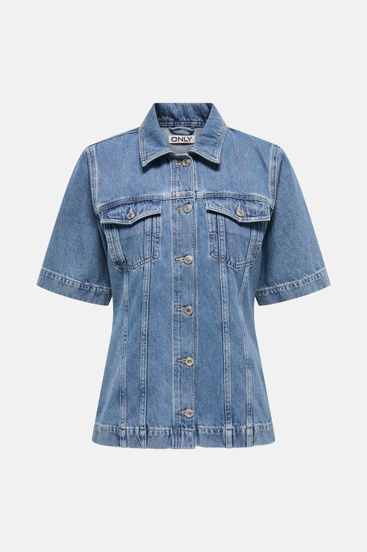 Mid Blue Denim Shirt