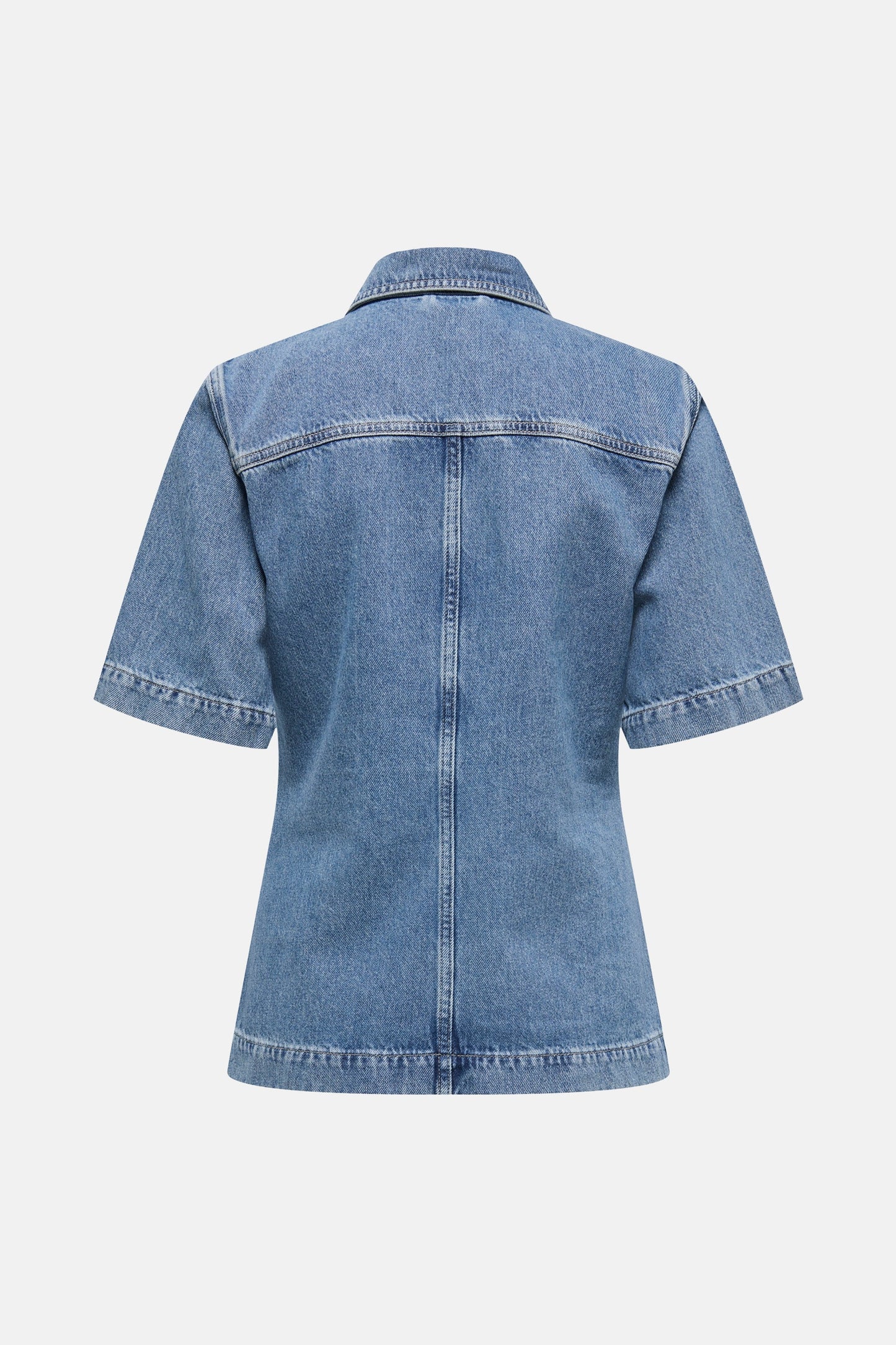 Mid Blue Denim Shirt