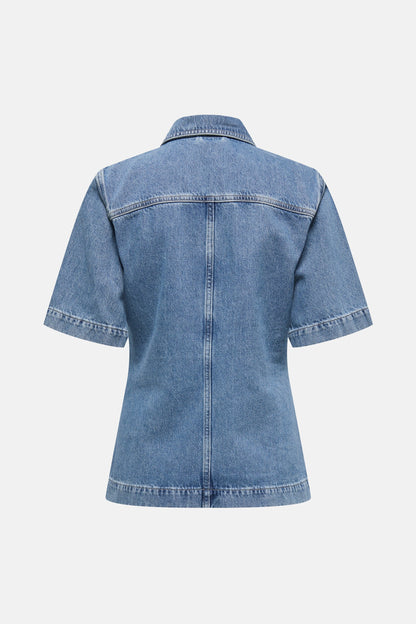 Mid Blue Denim Shirt