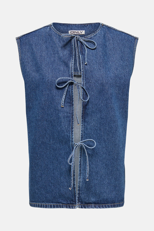 Donkerblauwe Denim Top