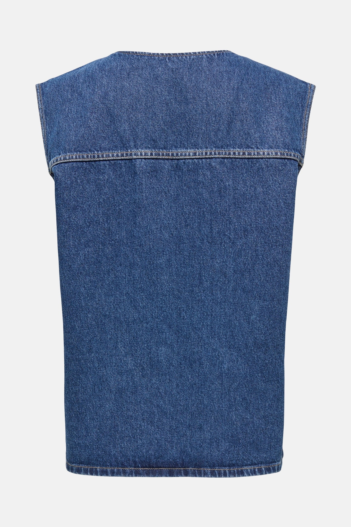 Donkerblauwe Denim Top