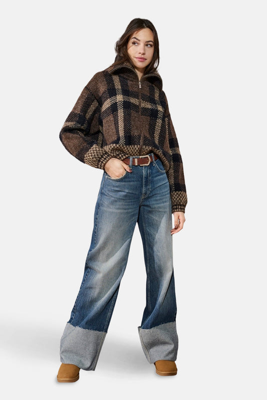 Jeans wijd mid blue denim - ONLY®