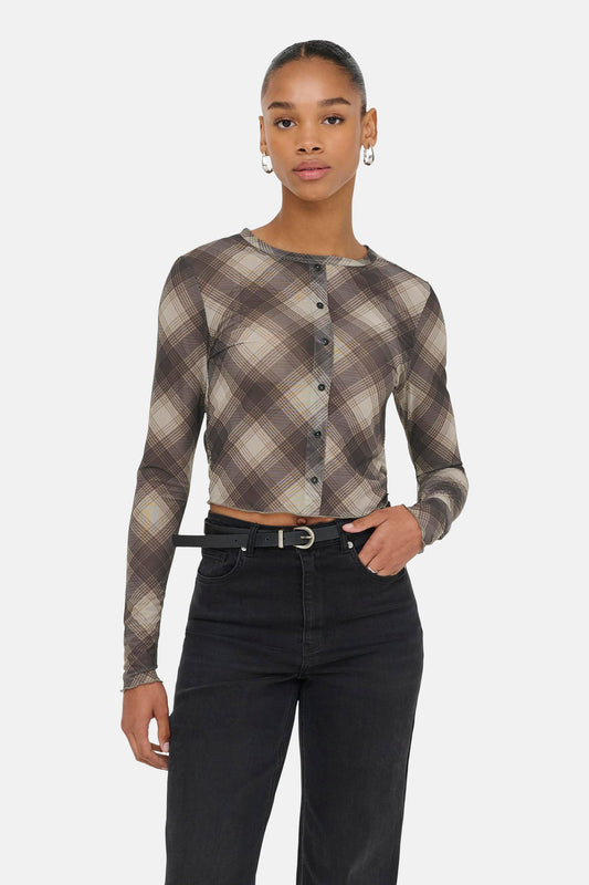 Lange Mouwen T-shirt - Bruin