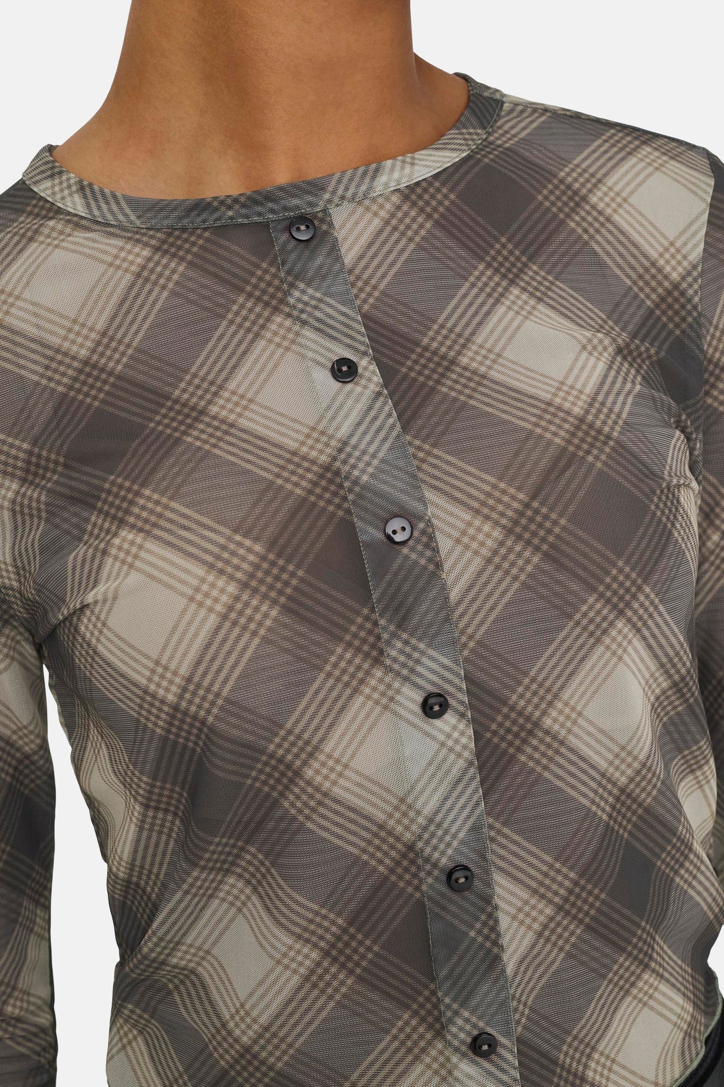 Lange Mouwen T-shirt - Bruin