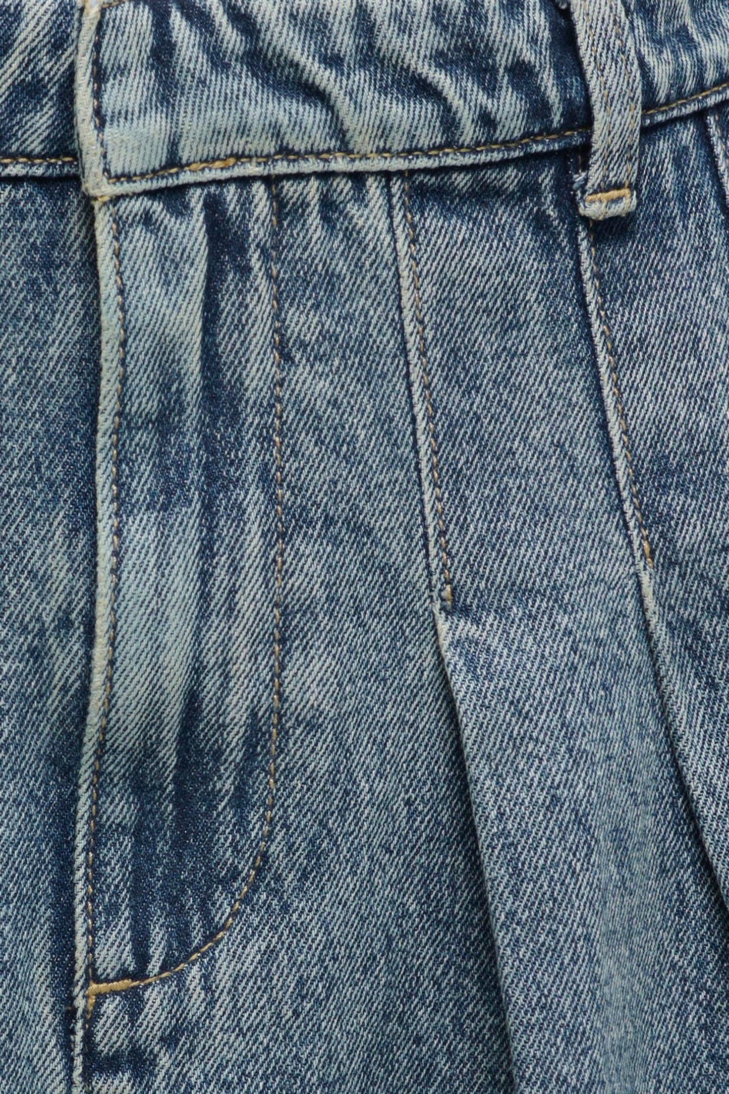 Mid Blue Denim Mini Skirt