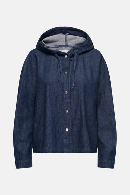 Donkerblauwe Denim Spijkerjack