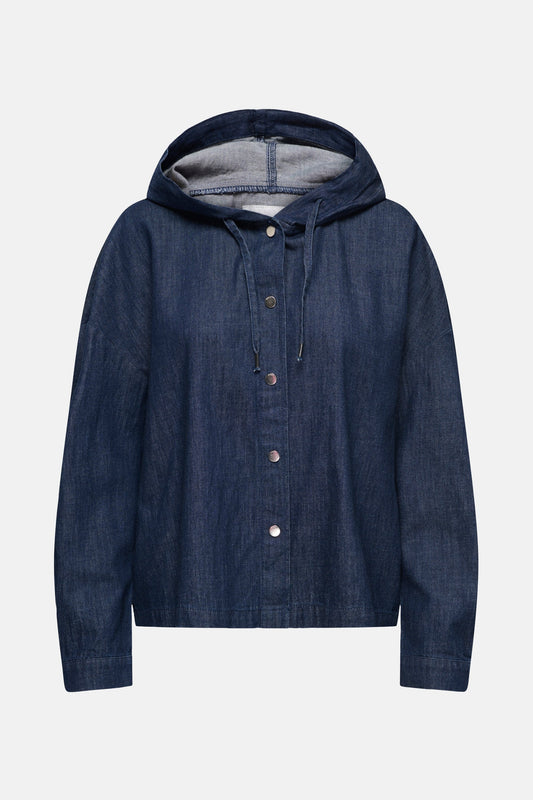 Donkerblauwe Denim Spijkerjack