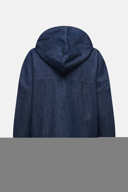 Donkerblauwe Denim Spijkerjack