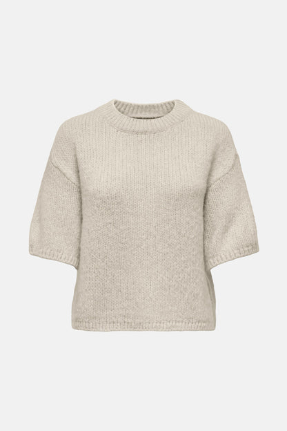 Ecru Ronde Hals Pullover