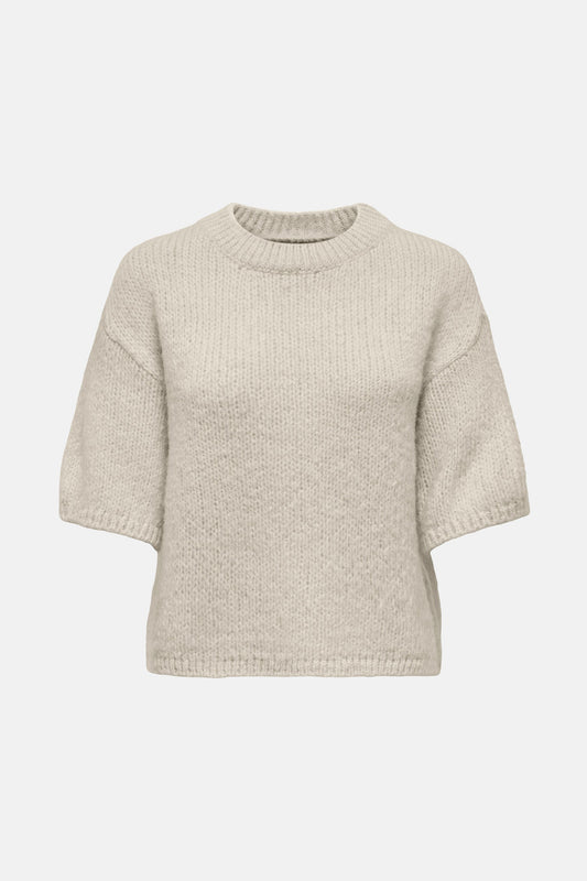 Ecru Ronde Hals Pullover
