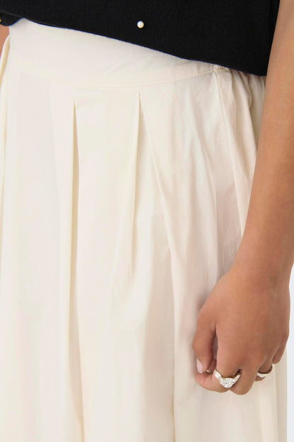 Ecru Lange Rok