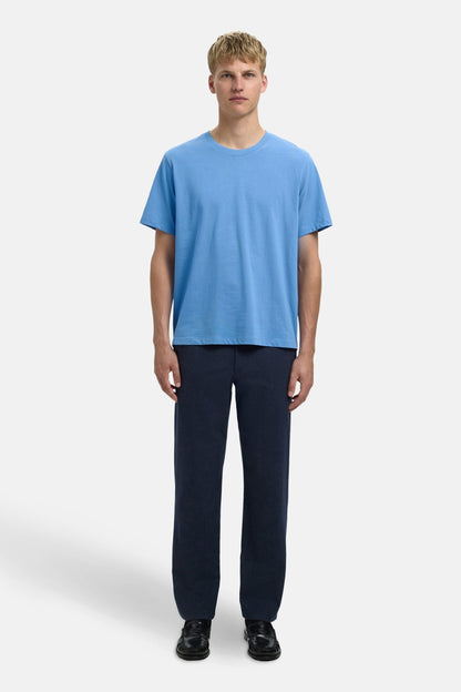 Blauwe Korte Mouwen T-shirt - Geselecteerd