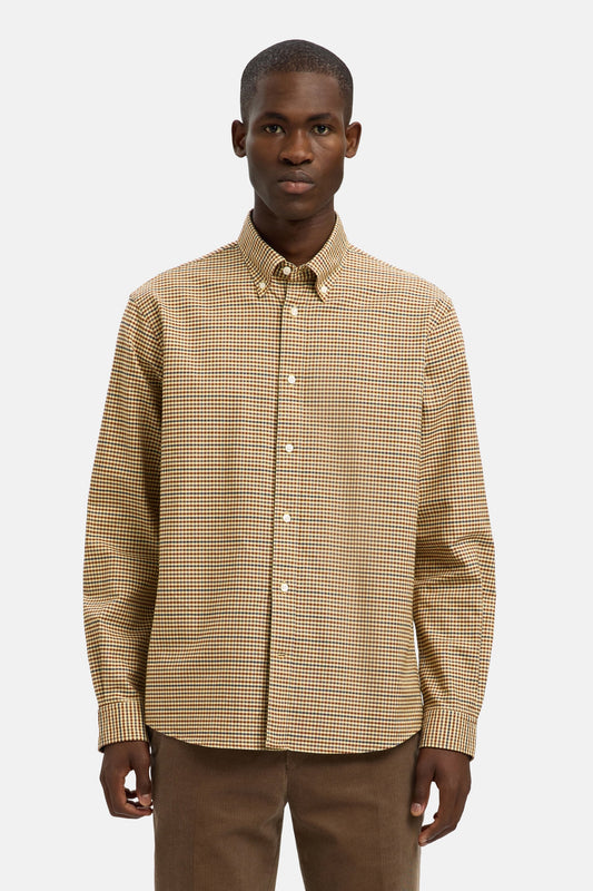 Hemd (lange mouwen) bruin - SELECTED