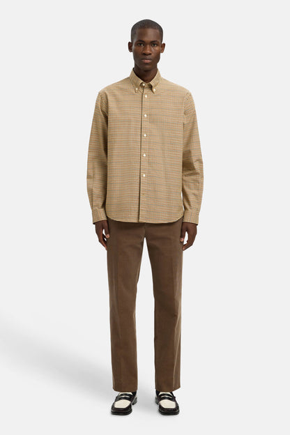 Hemd (lange mouwen) bruin - SELECTED