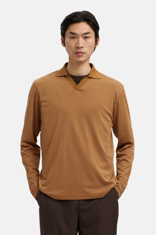 Selected Beige Polos