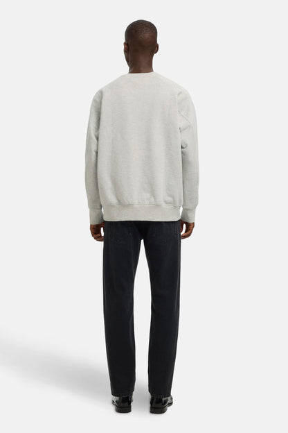 Grijze sweater met ronde hals - SELECTED