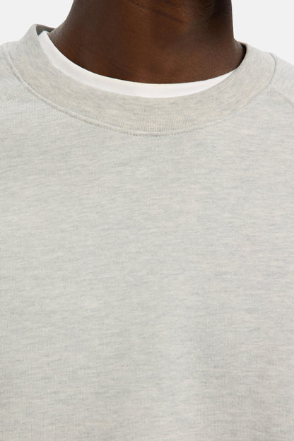 Grijze sweater met ronde hals - SELECTED