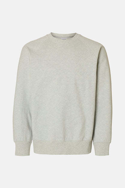 Grijze sweater met ronde hals - SELECTED