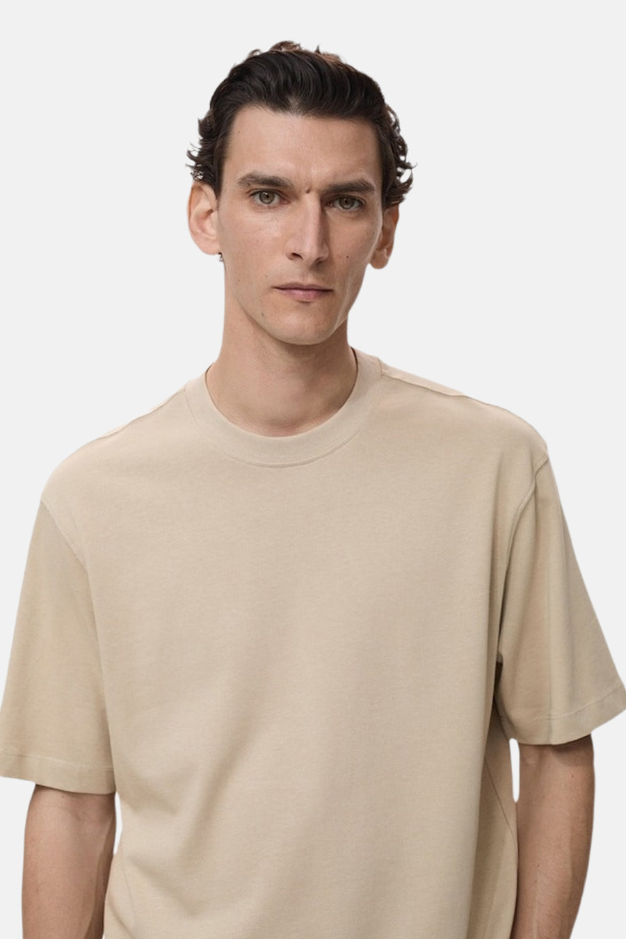 Beige Short Sleeve T-Shirt - MANGO