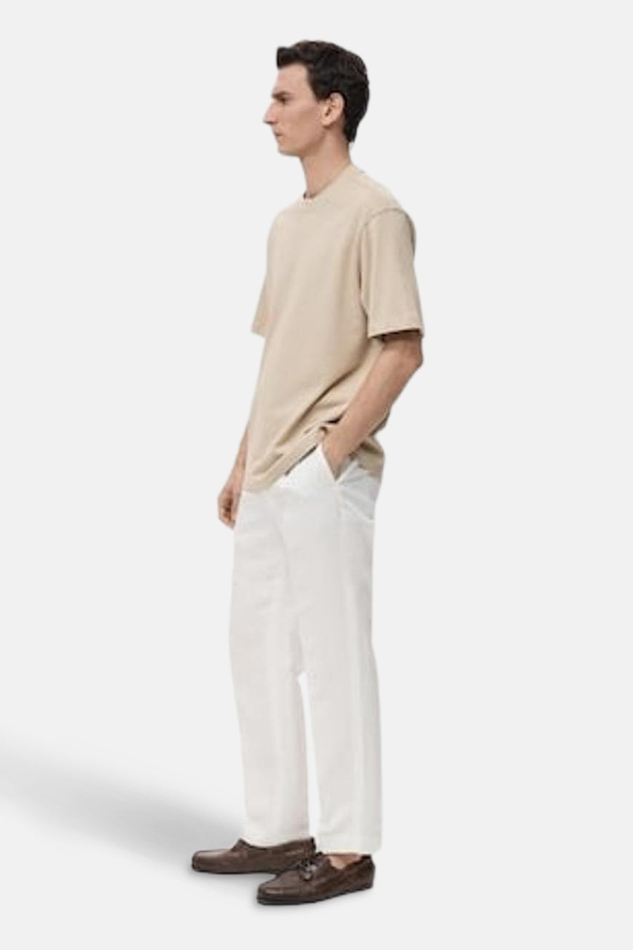 Beige Short Sleeve T-Shirt - MANGO
