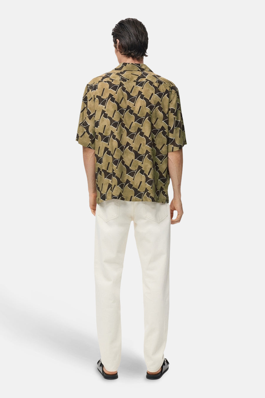 Hemd (korte mouwen) bruin - MANGO