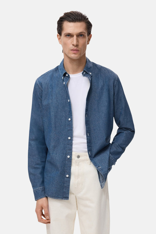 Lange Mouwen Denim Overhemd
