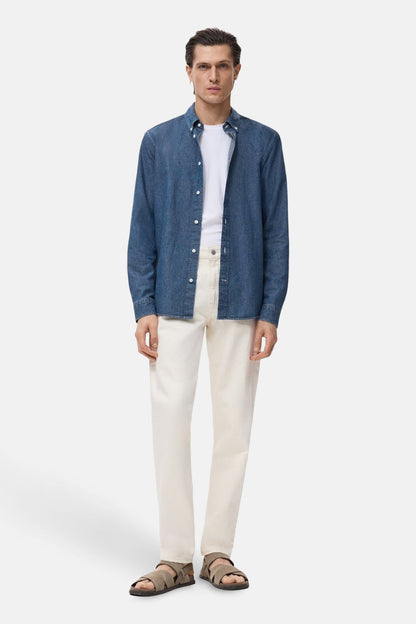 Lange Mouwen Denim Overhemd