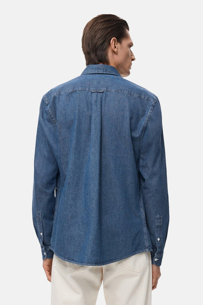 Lange Mouwen Denim Overhemd