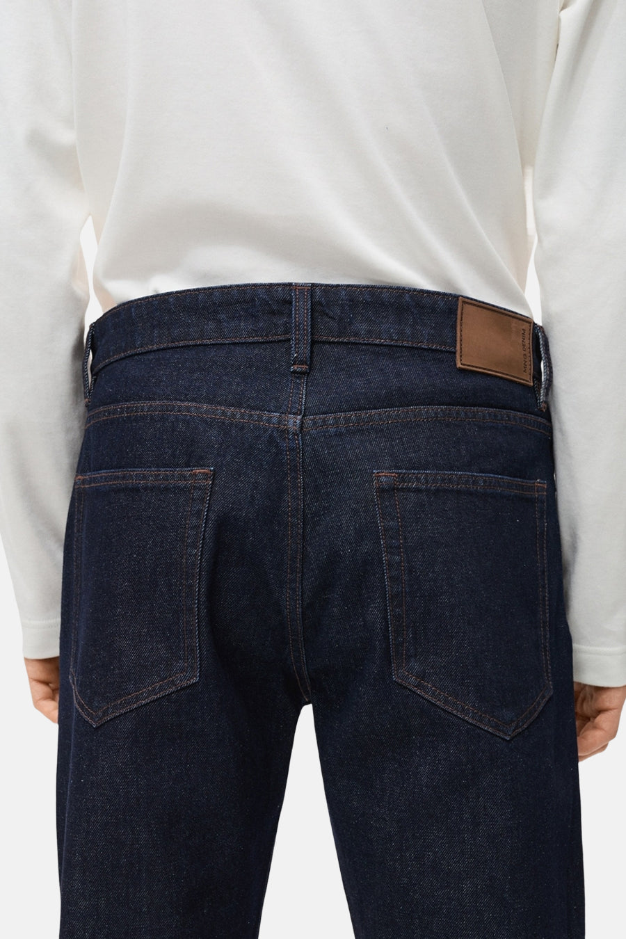 Rechtermode jeans donkerblauwe denim - MANGO