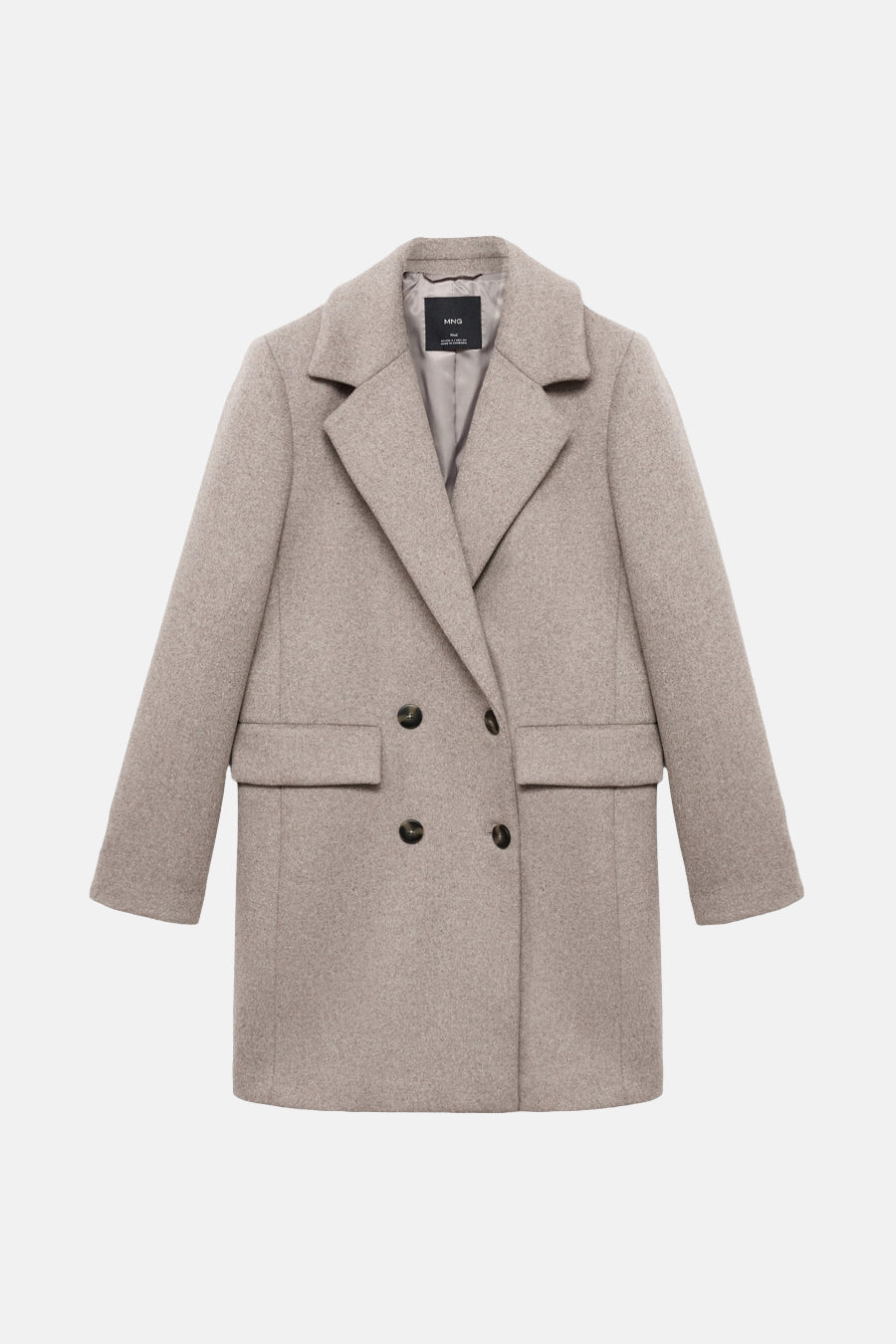Lange jas beige - MANGO
