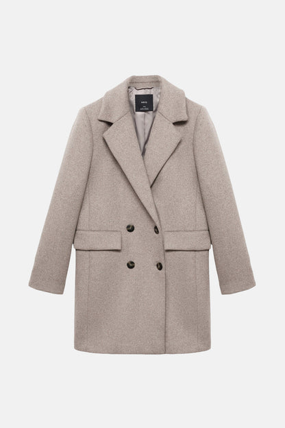 Lange jas beige - MANGO
