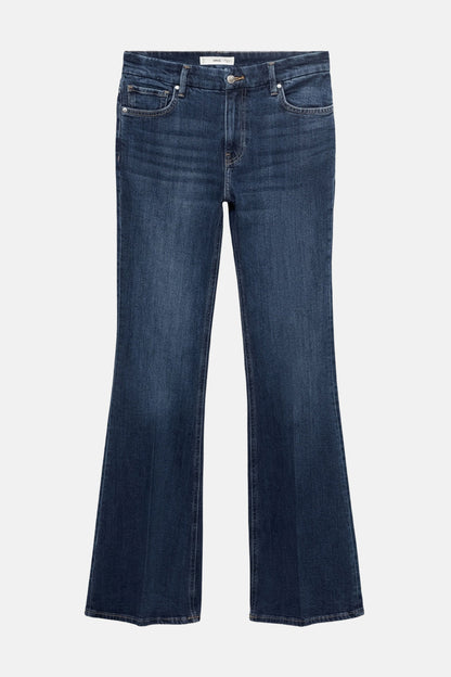 Flared jeans donkerblauwe denim - MANGO