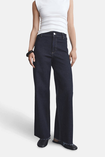 CATHERIN - Donkerblauwe Denim Jeans