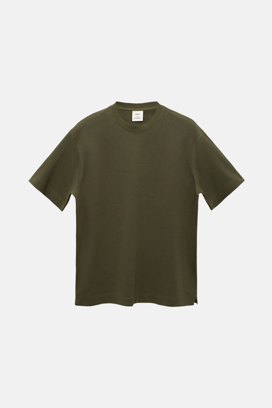 Korte Mouwen T-shirt in Khaki