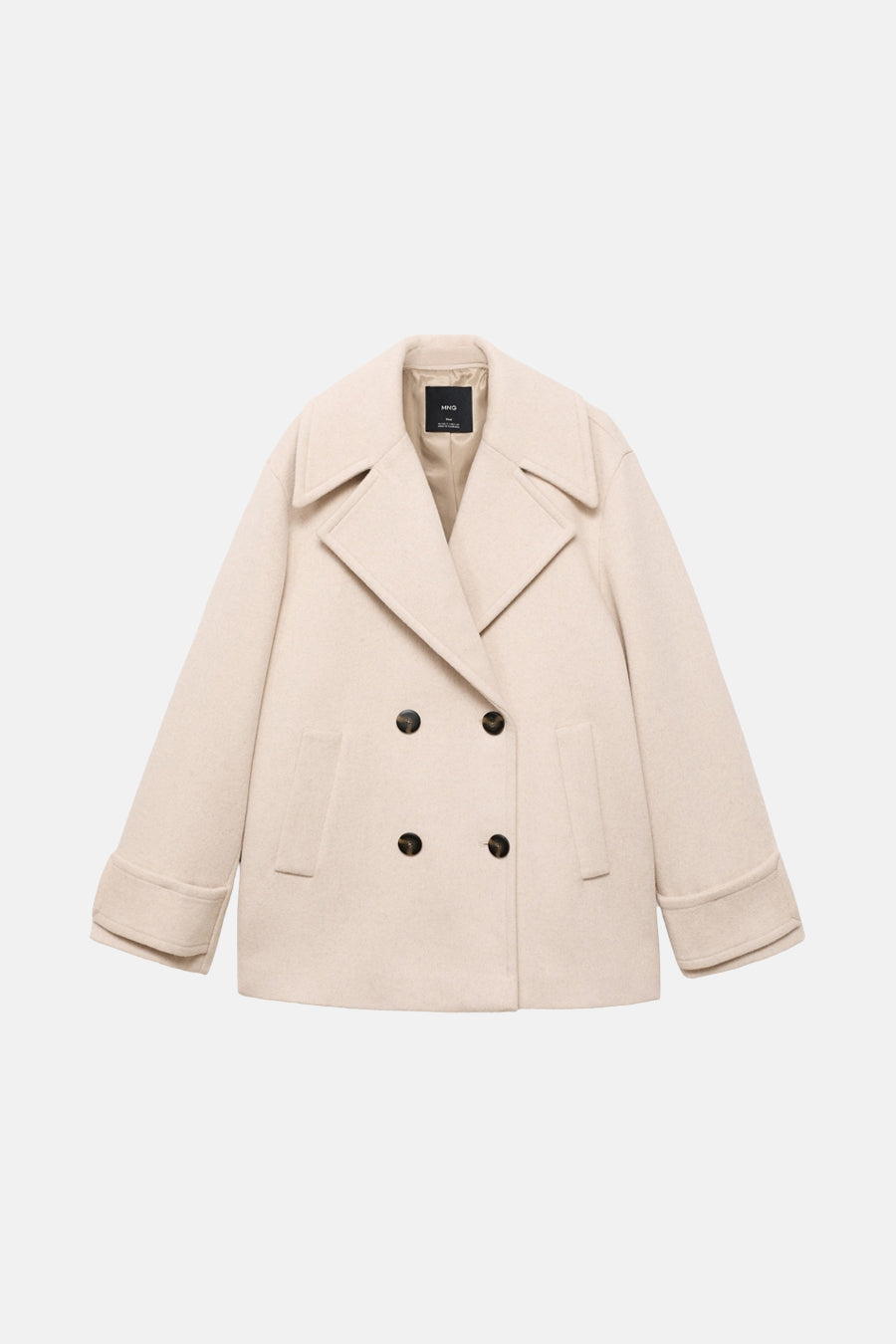 Korte jas beige - MANGO