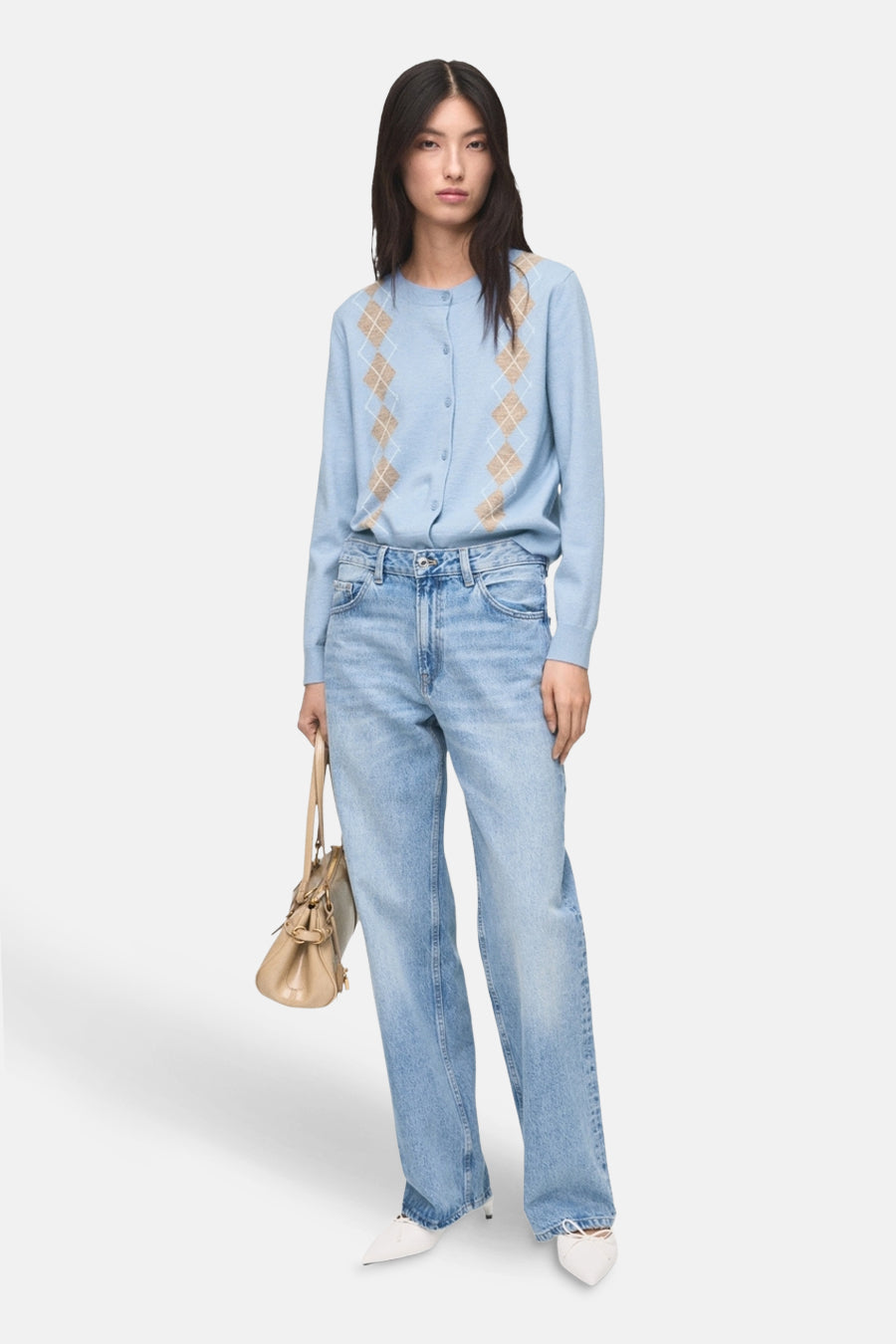 Blauwe gilet - MANGO